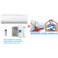 Klima uređaj Haier Tide Plus AS35TAMHRA-C/1U35YEFFRA-C, 3.2kW, Inverter, WiFi, LED SA MONTAŽOM